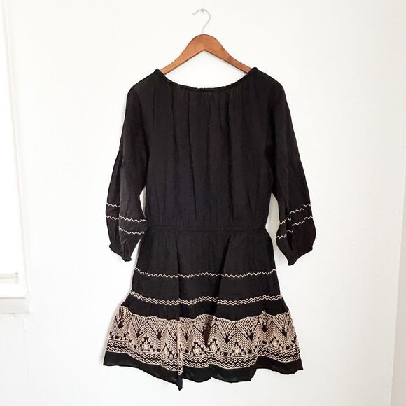 Lauren Ralph Lauren Embroidered Cotton Voile Tassel Dress New Size 6 Long Sleeve - Picture 9 of 10